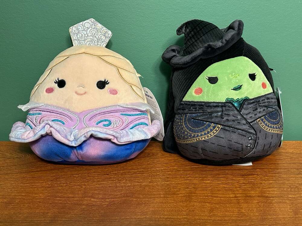 7.5” Squishmallows Wicked Movie Set of 4 Plush: Elphaba Glinda Scarecrow Tin Man - Picture 2 of 7